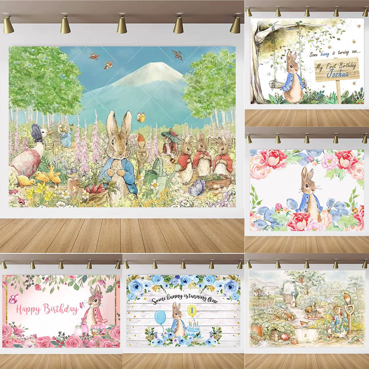Bonsai Garden Bench - Cartoon Rabbit Peter Garden Kids Birthday