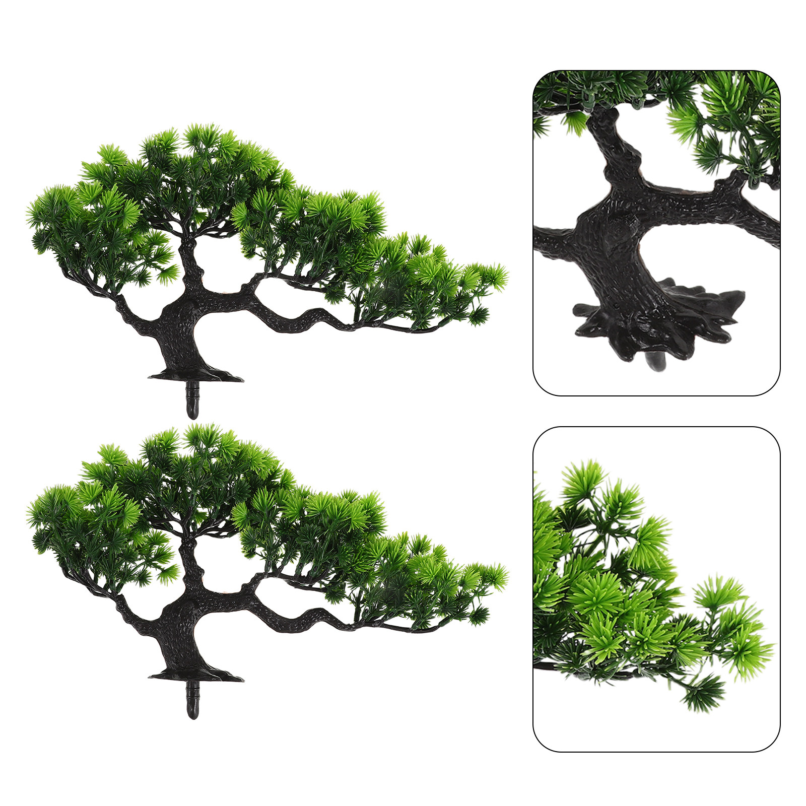 Bonsai Garden Juniper - 2Pcs Artificial Bonsai Tree Juniper Faux
