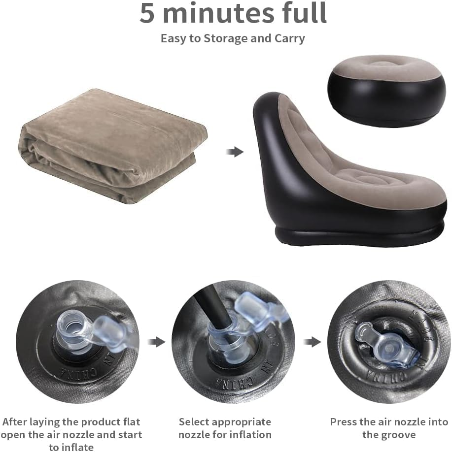 2Pcs Lazy Sofa Inflatable Chai - Bonsai Garden Bench のレビューと価格