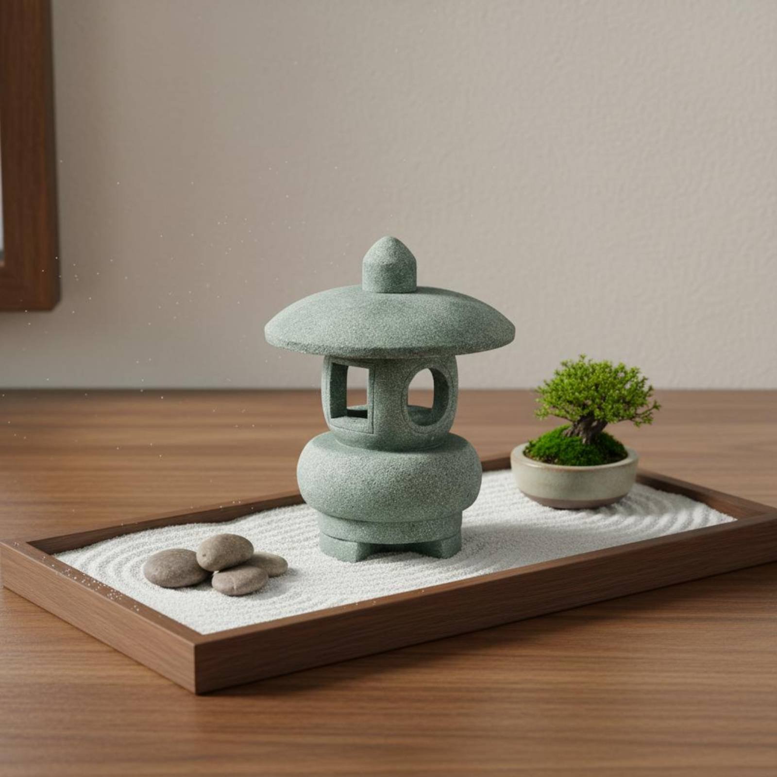 Miniature Stone Lantern Antiqu - Japanese Garden Bonsai のレビューと価格