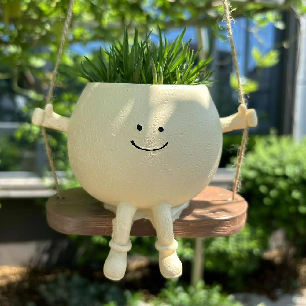 Chair/Swing Smile Face Planter - Japanese Garden Bonsai のレビューと価格