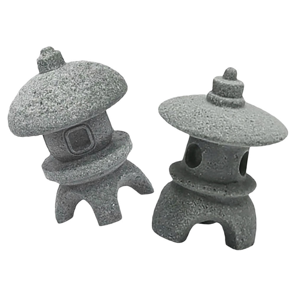 2Pcs Tower Pagoda Statues Japa - Japanese Garden Bonsai のレビューと価格