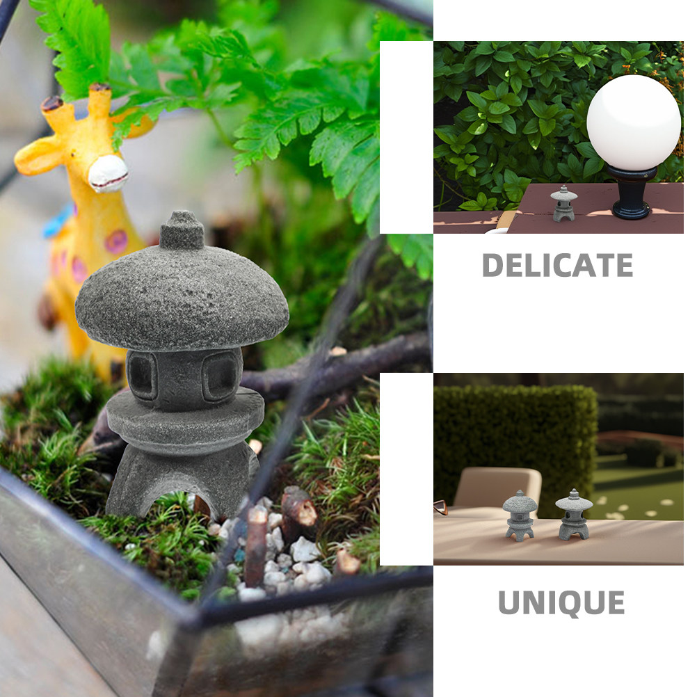 2Pcs Tower Pagoda Statues Japa - Japanese Garden Bonsai のレビューと価格