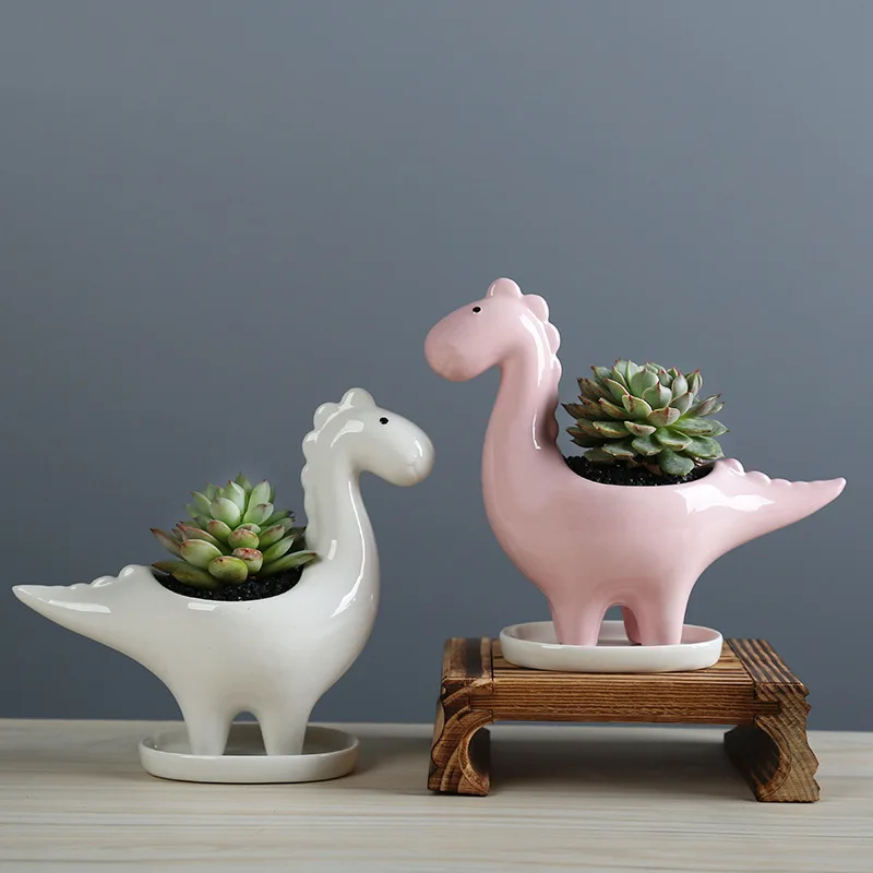 Ceramic Cartoon Dinosaur Plant - Japanese Garden Bonsai のレビューと価格