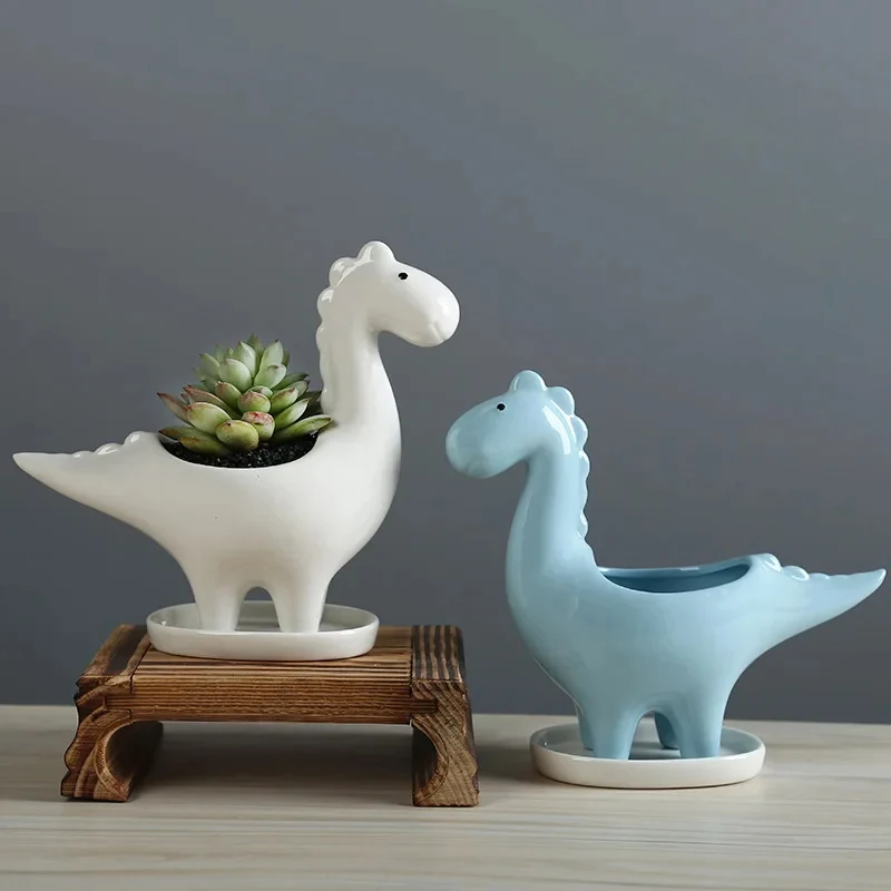 Ceramic Cartoon Dinosaur Plant - Japanese Garden Bonsai のレビューと価格