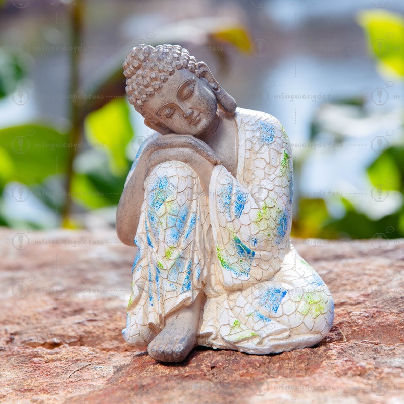Mini Buddha Statue Ornament, N - Bonsai Garden Decor のレビューと価格