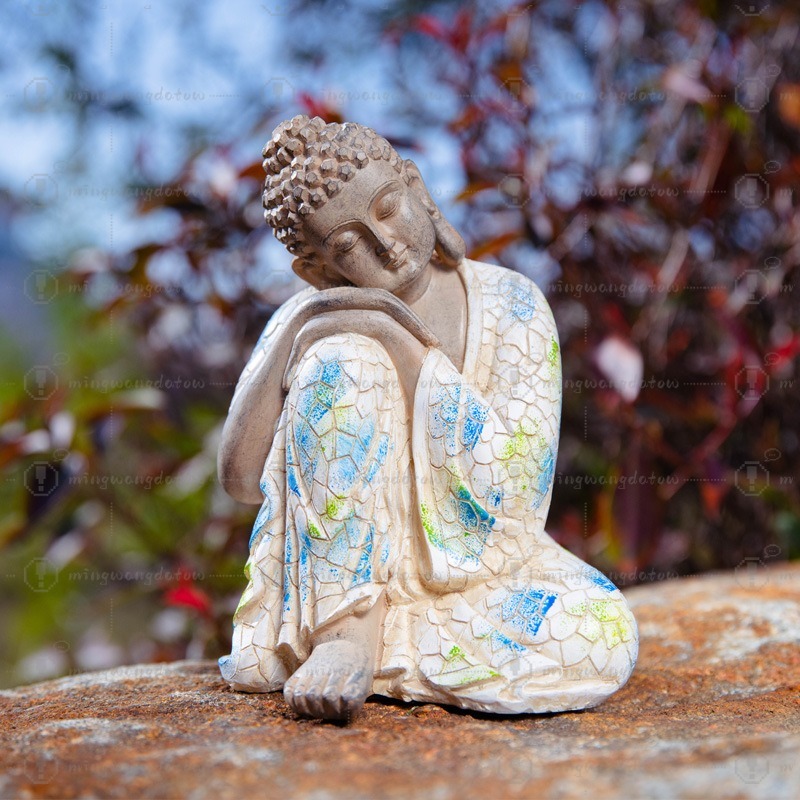 Mini Buddha Statue Ornament, N - Bonsai Garden Decor のレビューと価格