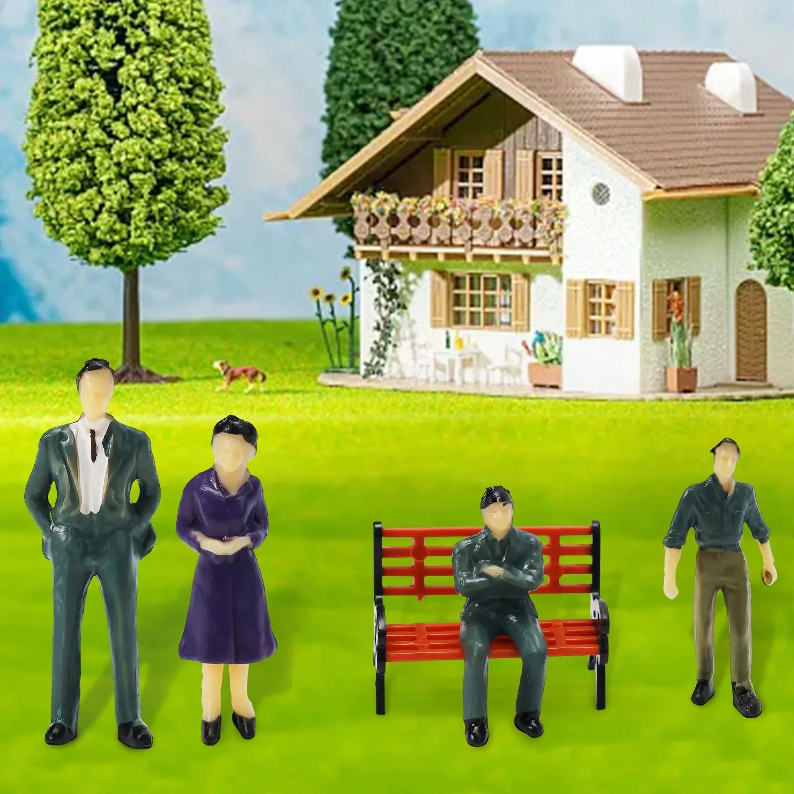 50pcs Seated Standing Model Pe - Bonsai Garden Bench のレビューと価格