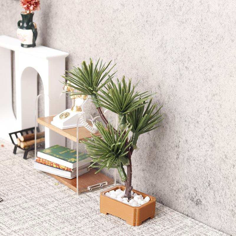 1Pcs 1/12 Dollhouse Simulation - Bonsai Garden Decor のレビューと価格