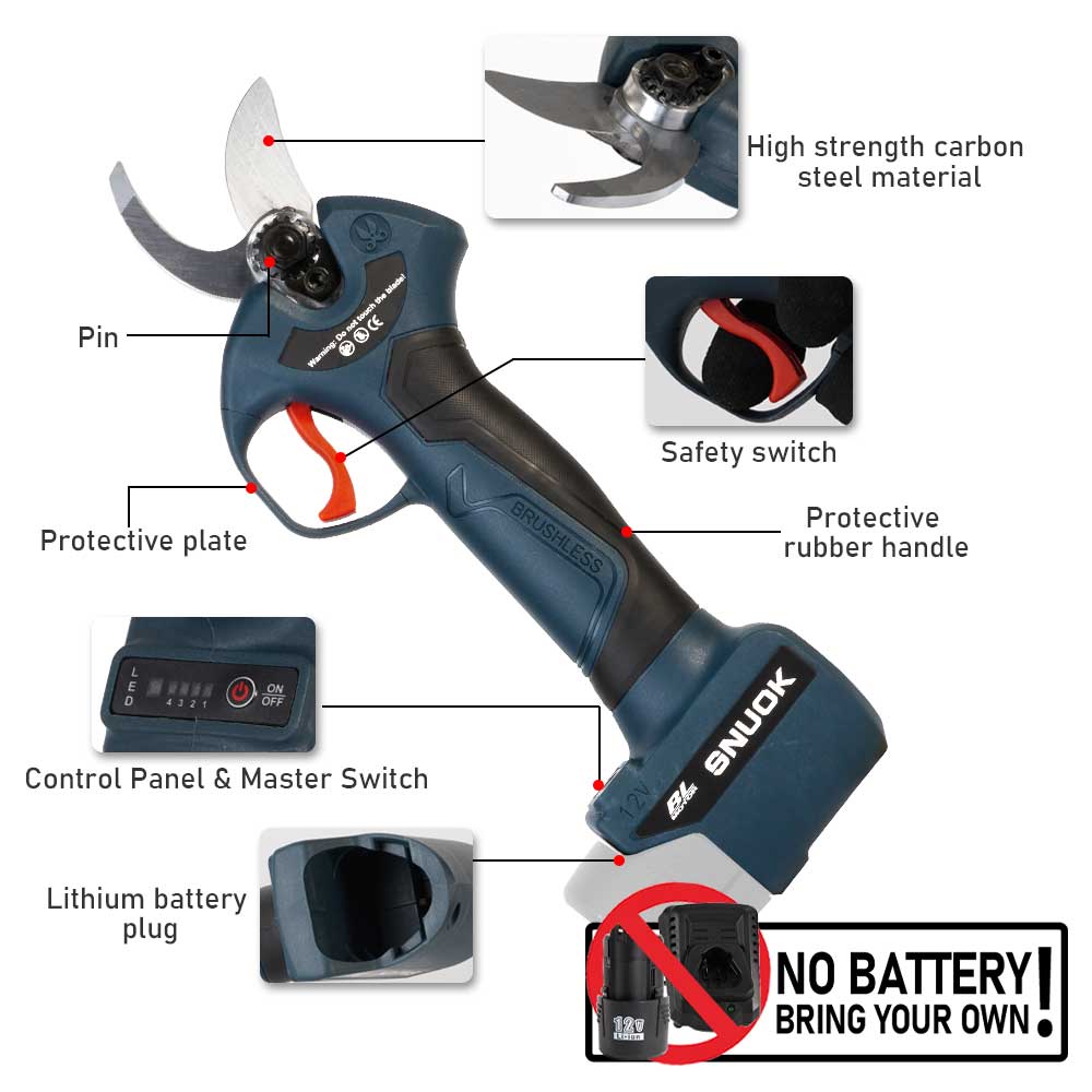 SNUOK 12V Brushless Electric P - Bonsai Garden Tools のレビューと価格