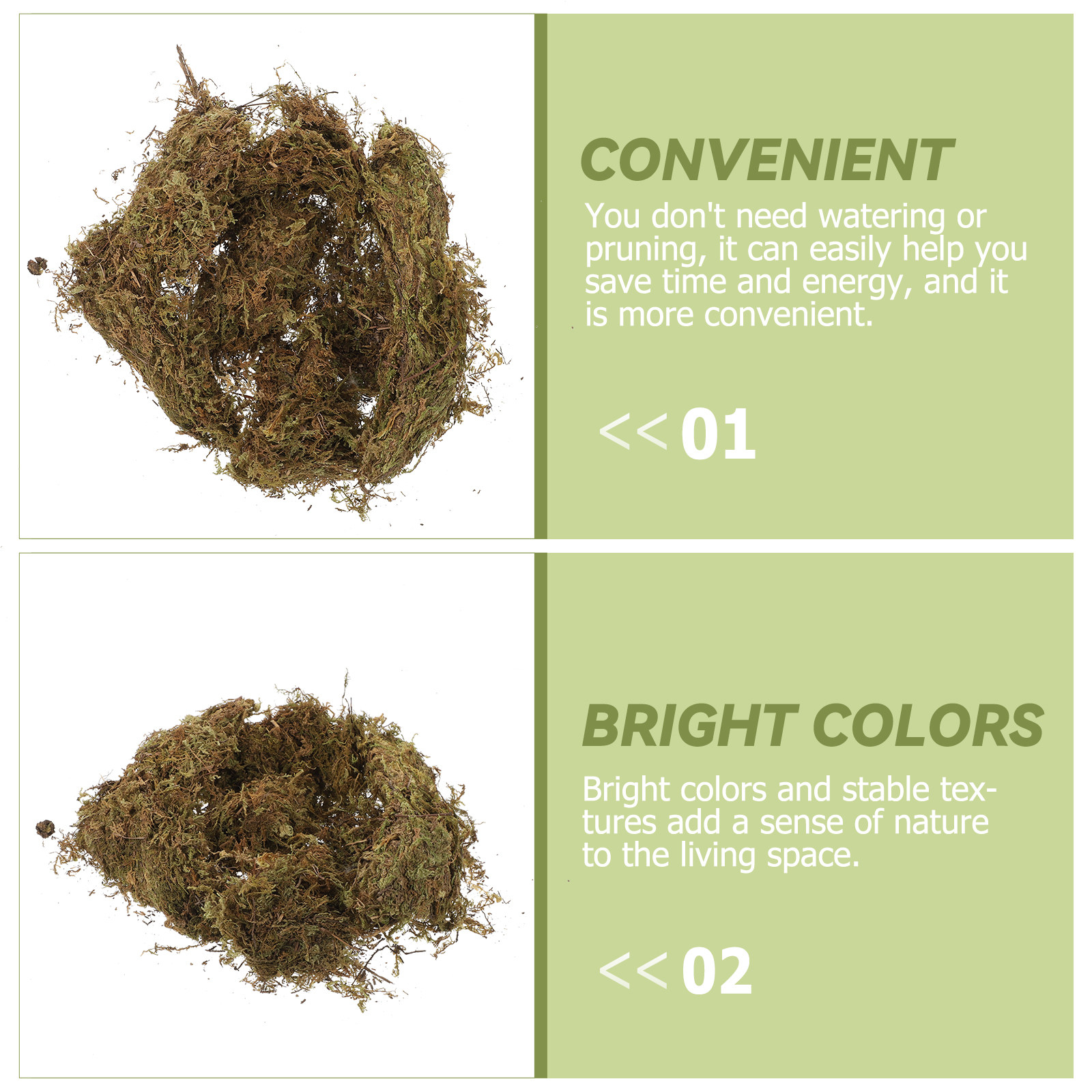 Dried Moss Packs Micro Scene P - Bonsai Garden Decor のレビューと価格