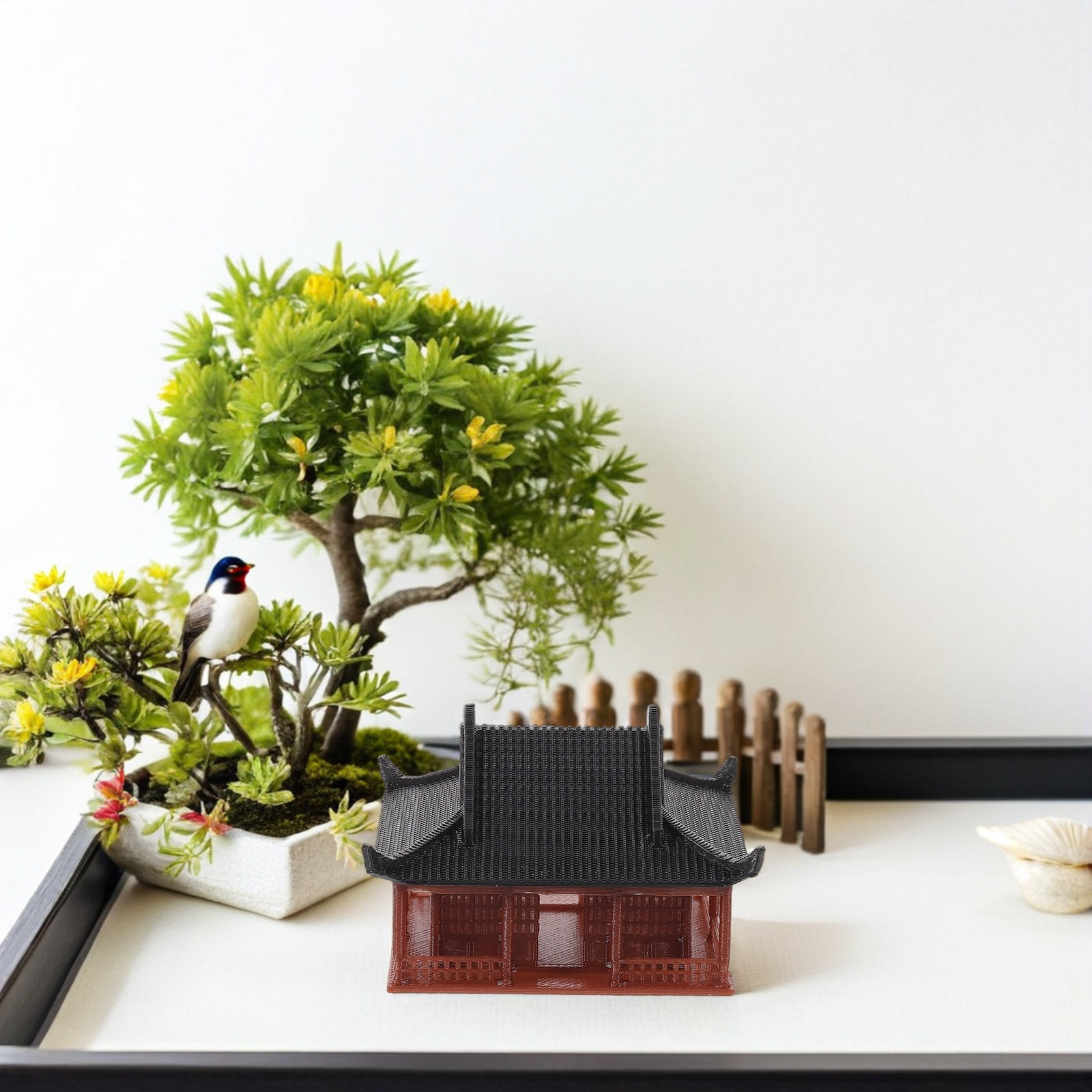 Mini Pavilion Statue Japanese  - Japanese Garden Bonsai のレビューと価格