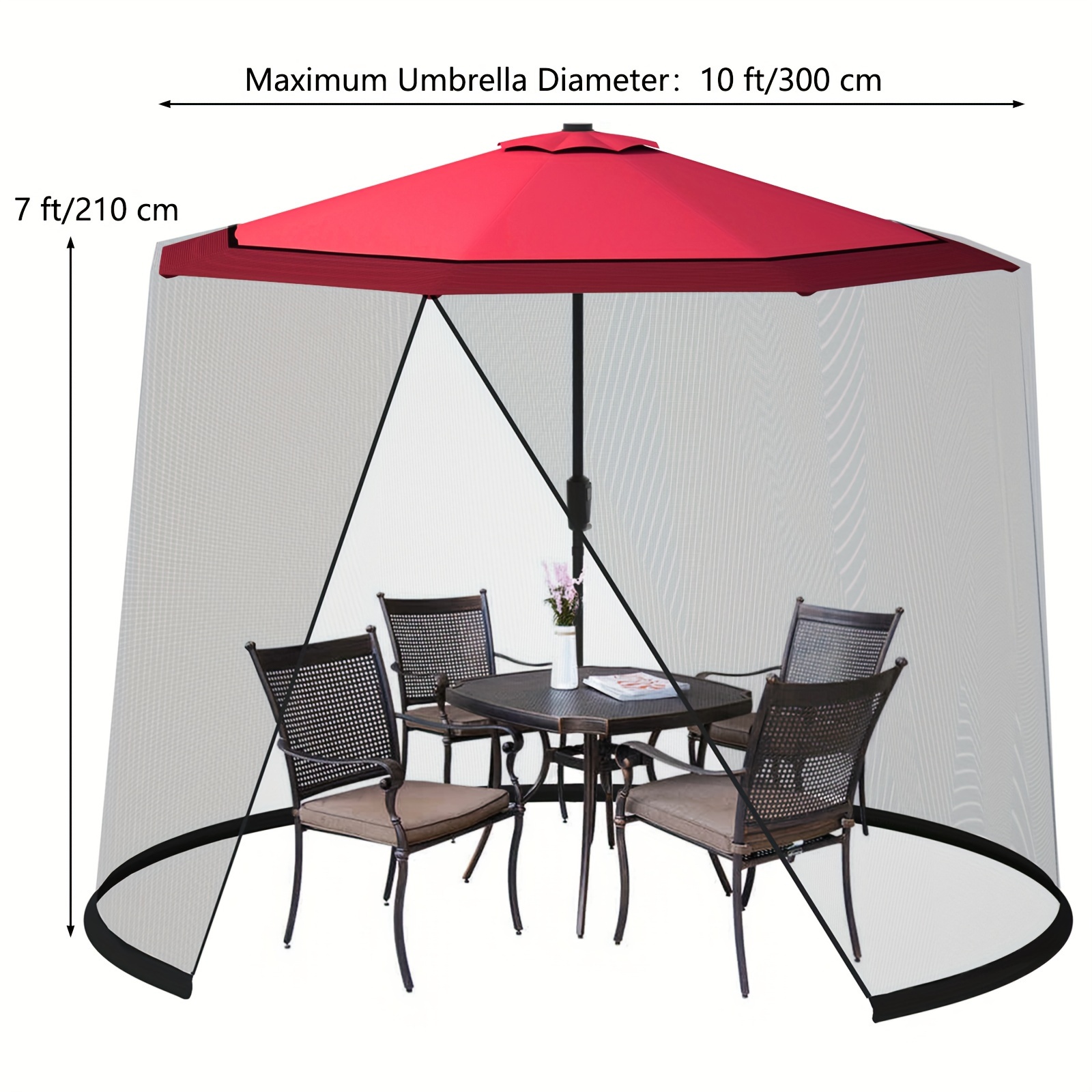 9FT 10FT Patio Umbrella Mosqui - Bonsai Garden Bench のレビューと価格
