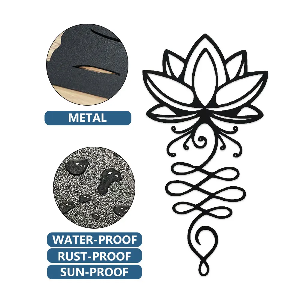 Lotus Wall Decoration,Metal Bl - Bonsai Garden Decor のレビューと価格