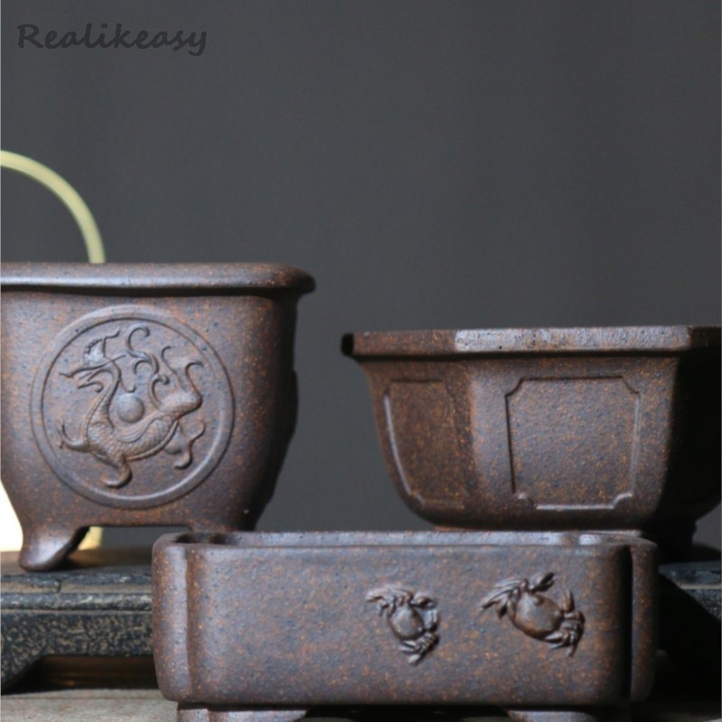 Purple Sand Flower Pot Hexagon - Japanese Garden Bonsai のレビューと価格