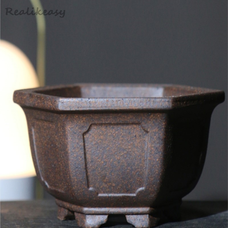 Purple Sand Flower Pot Hexagon - Japanese Garden Bonsai のレビューと価格
